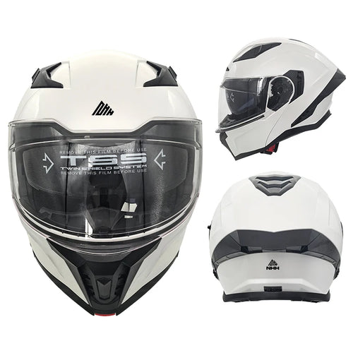 Casque Moto Intégral Rabattable ABS - Certifié ECE/DOT Homme Femme