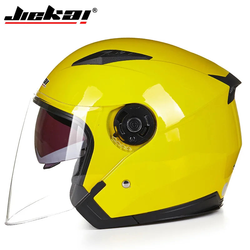 Casque Moto Demi-Jet Double Visière JIEKAI-512 - Homme & Femme